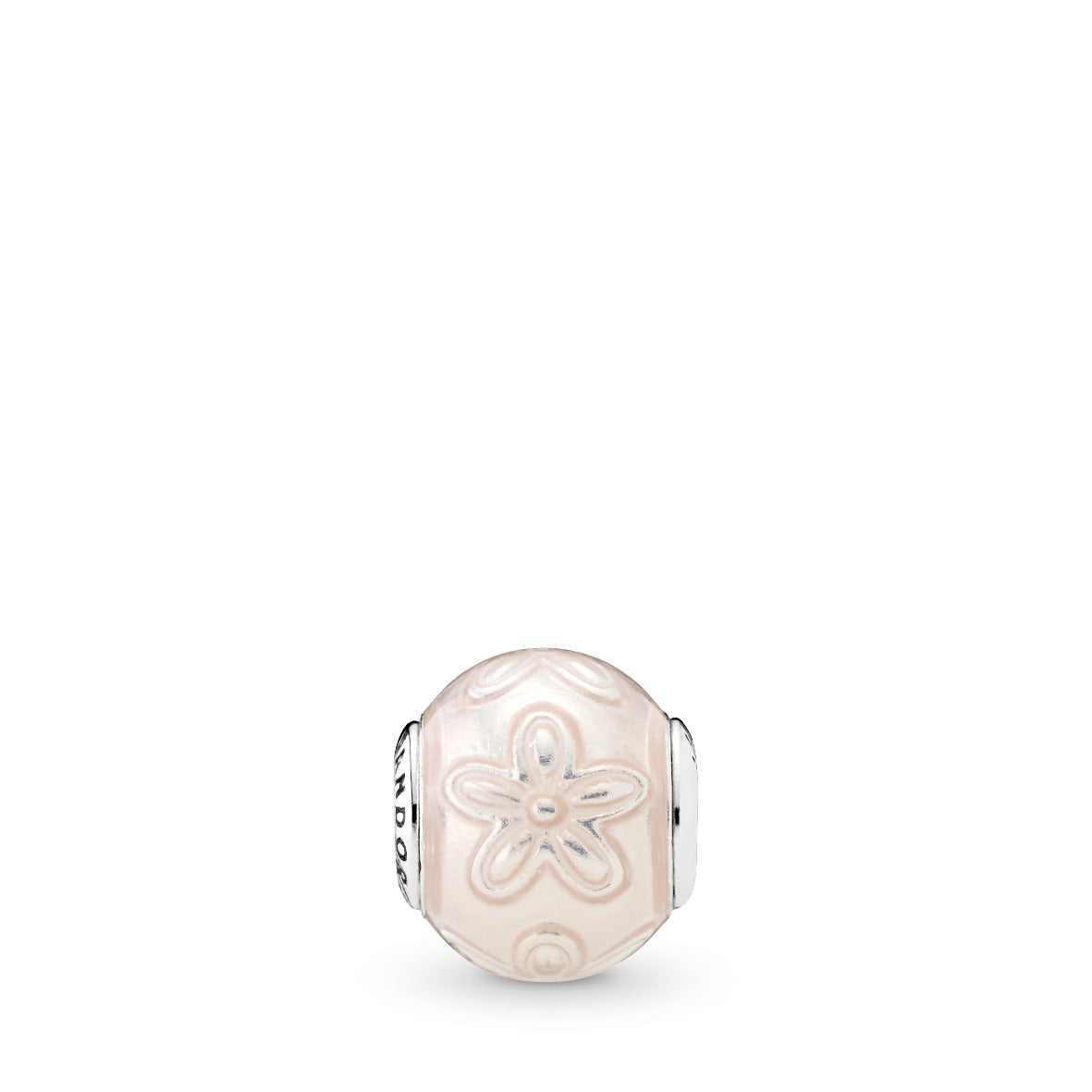 HAPPINESS ESSENCE COLLECTION charm in silver with light pink enamel