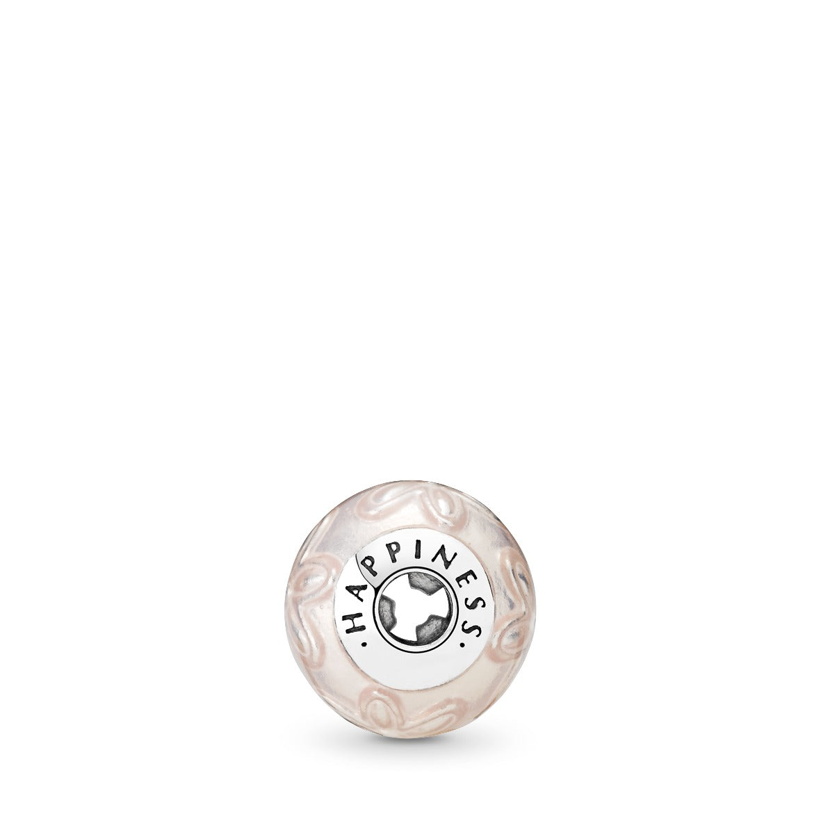 HAPPINESS ESSENCE COLLECTION charm in silver with light pink enamel