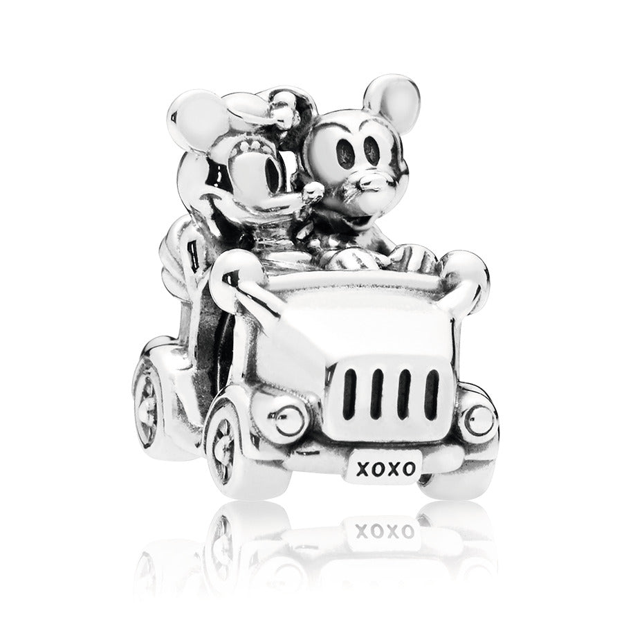 Disney Mickey & Minnie car silver charm