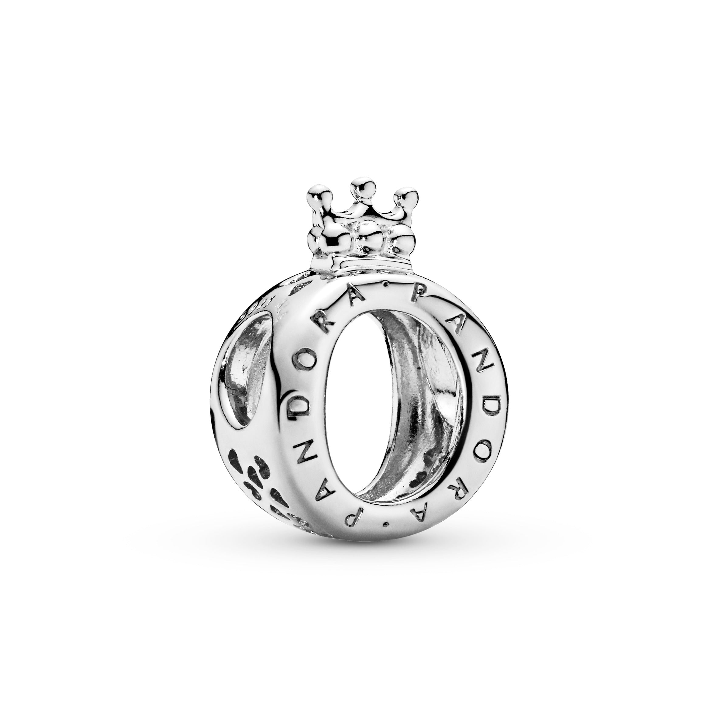 PANDORA crown O silver charm