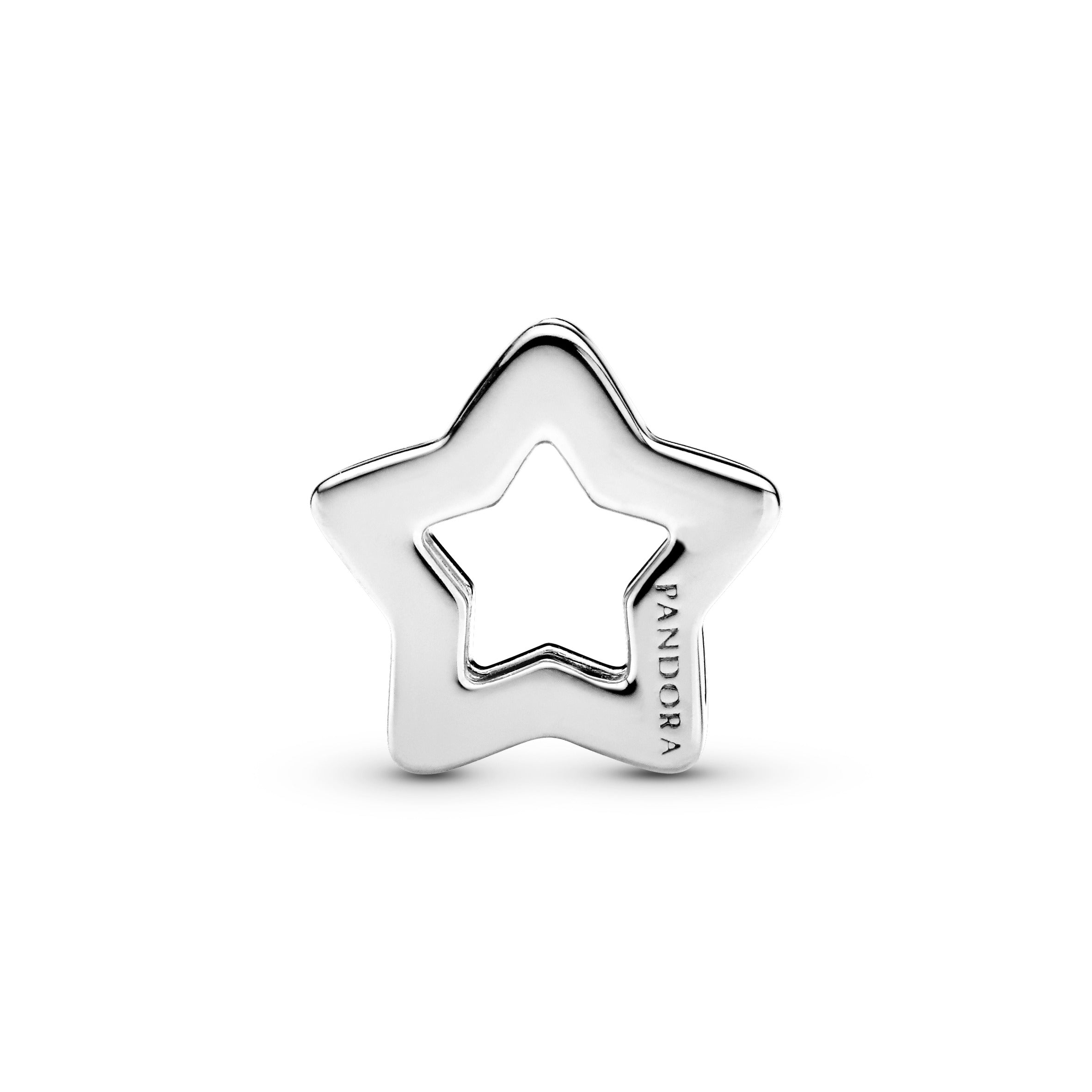 PANDORA Reflexions star silver clip charm