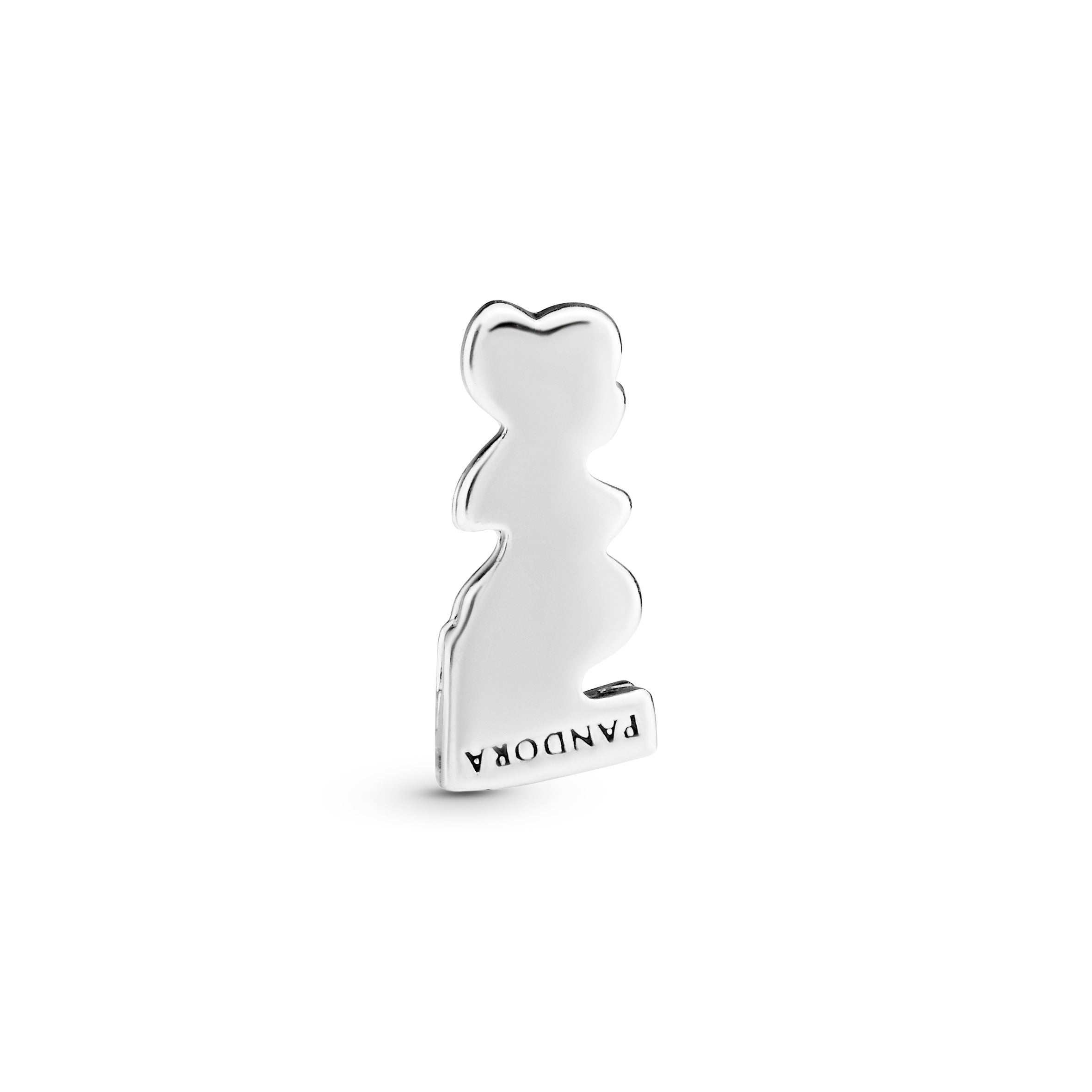 PANDORA Reflexions love script silver clip charm