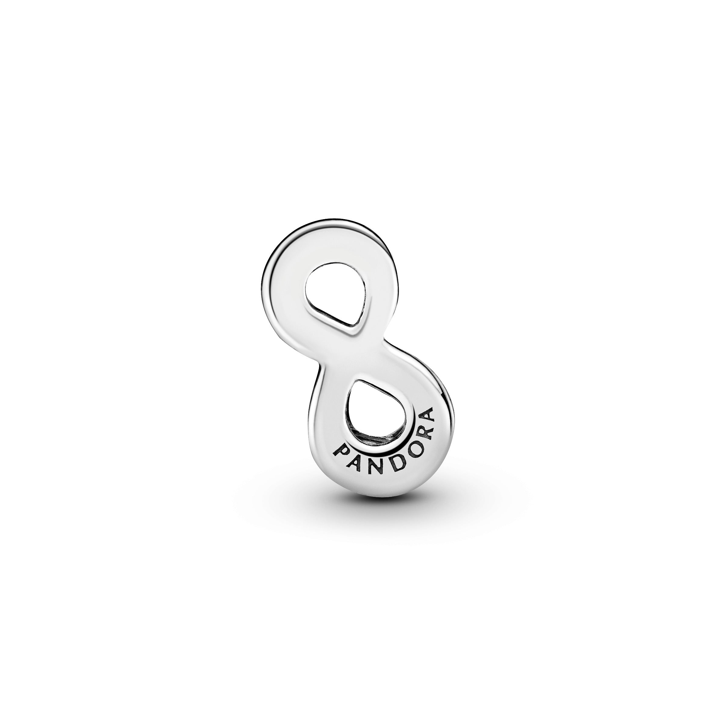 PANDORA Reflexions infinity silver clip charm with clear cubic zirconia