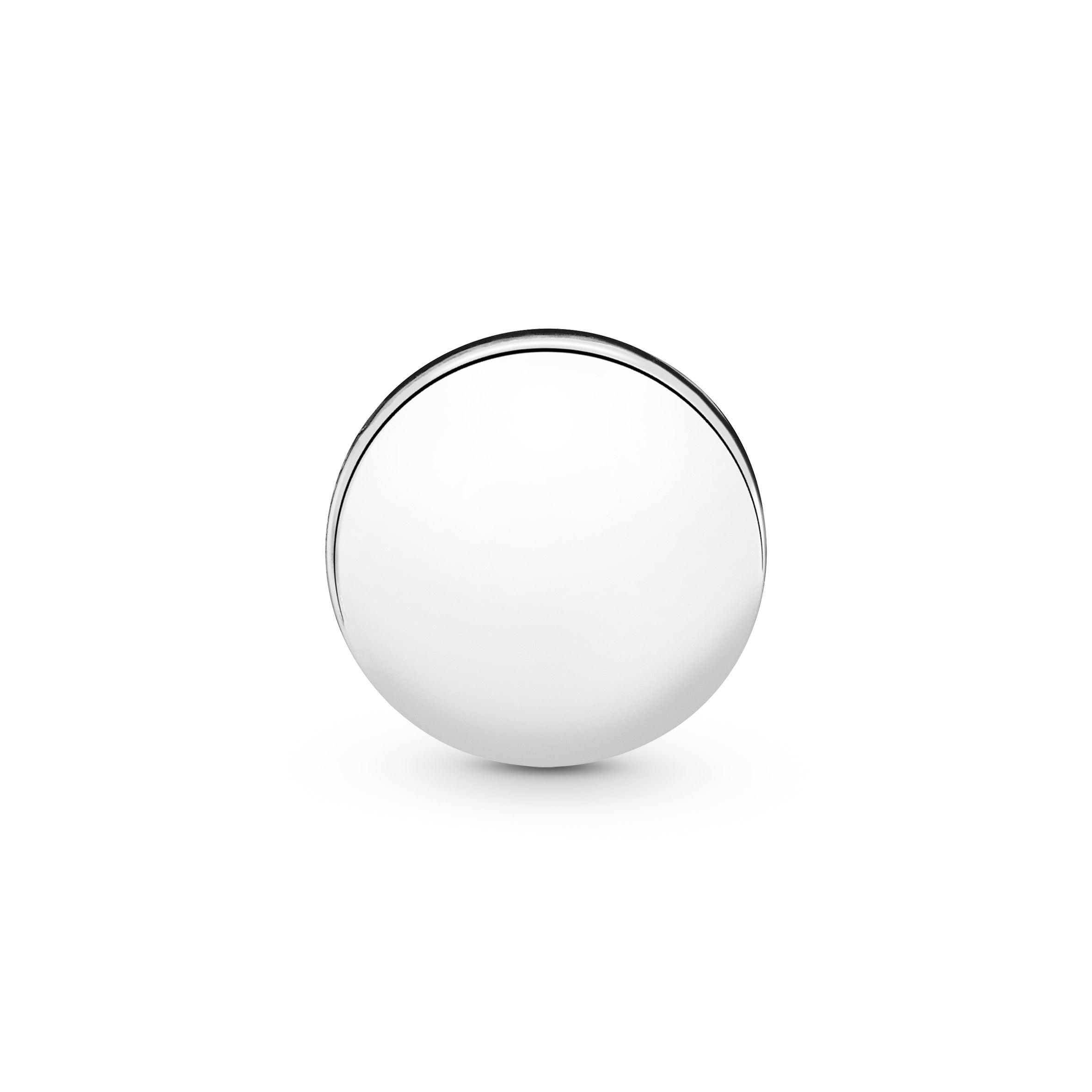 Sterling silver clip charm with moonlight blue crystal and icy blue crystal