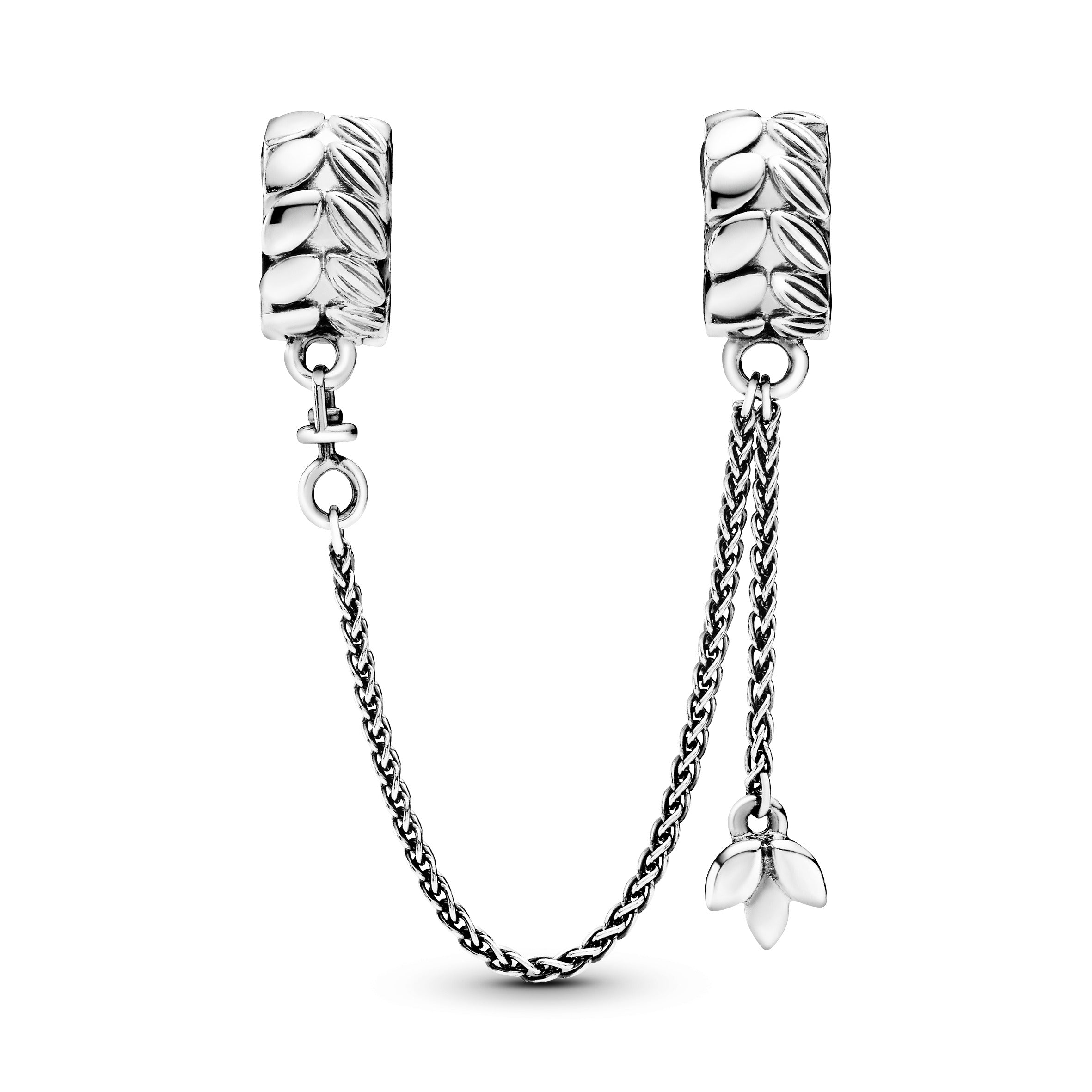 Seeds silver safety chain clip and silicone grip