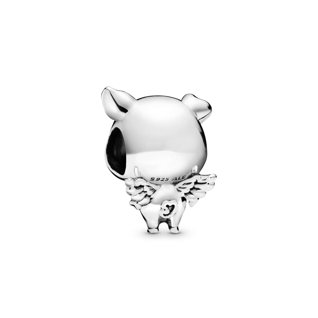 Pig with wings sterling silver charm Pandora Jordan