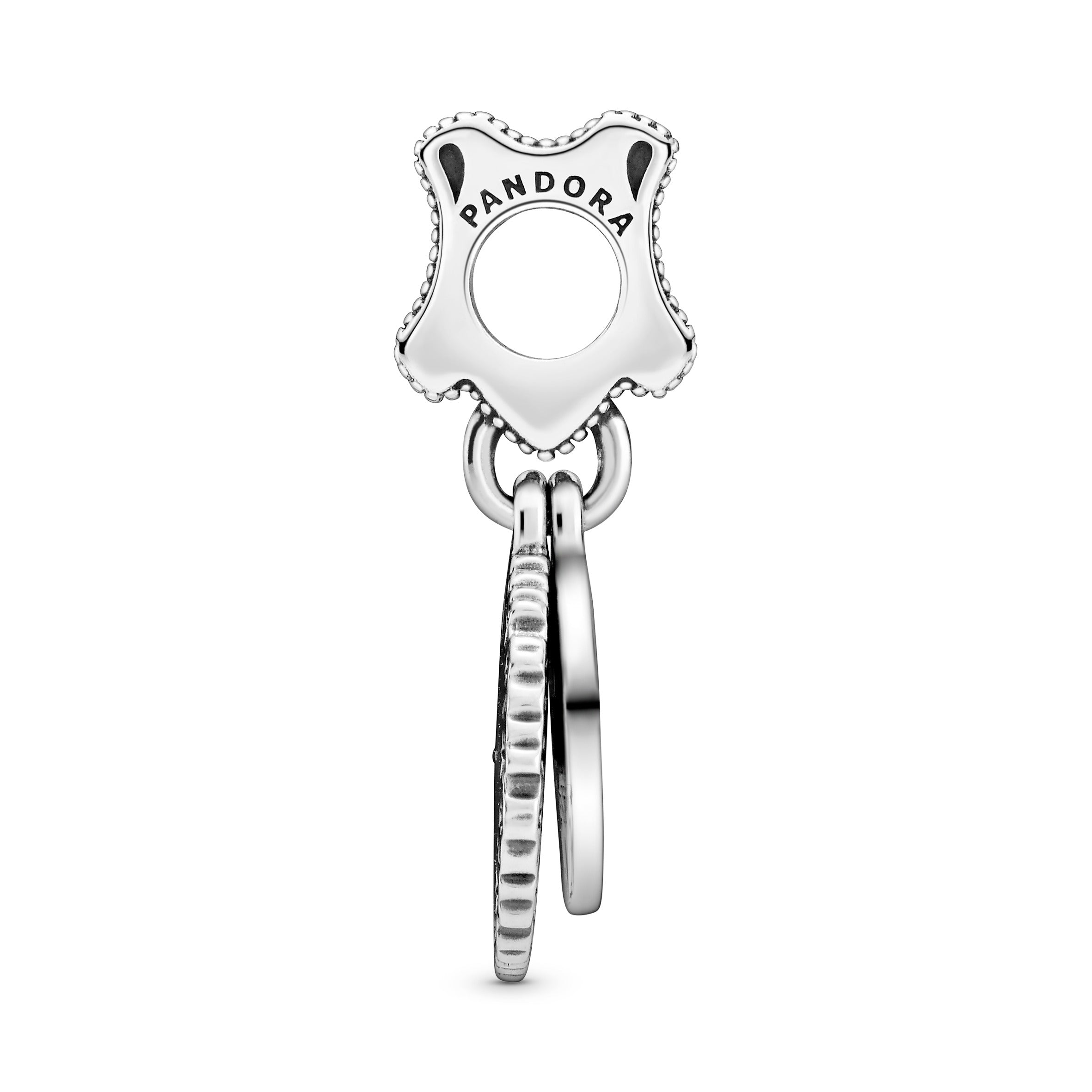 Harry Potter, Gryffindor sterling silver dangle with red cubic zirconia
