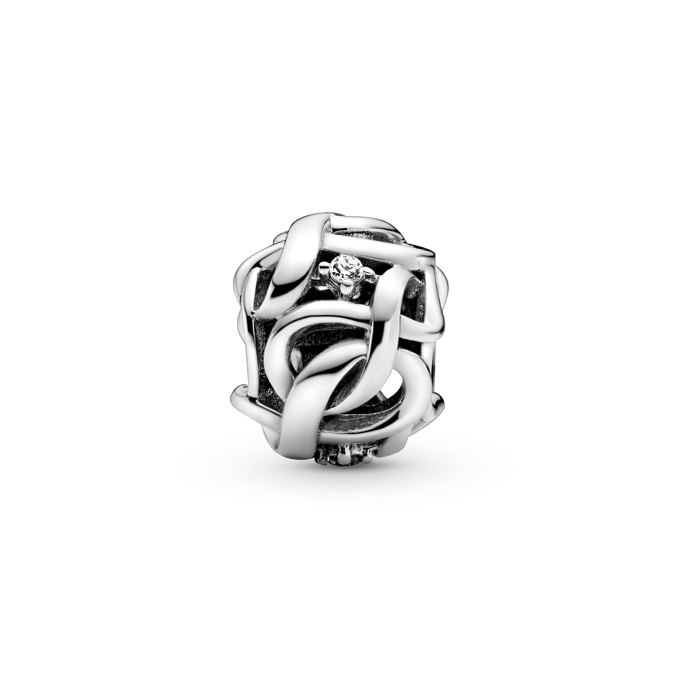 Openwork Woven Infinity Charm