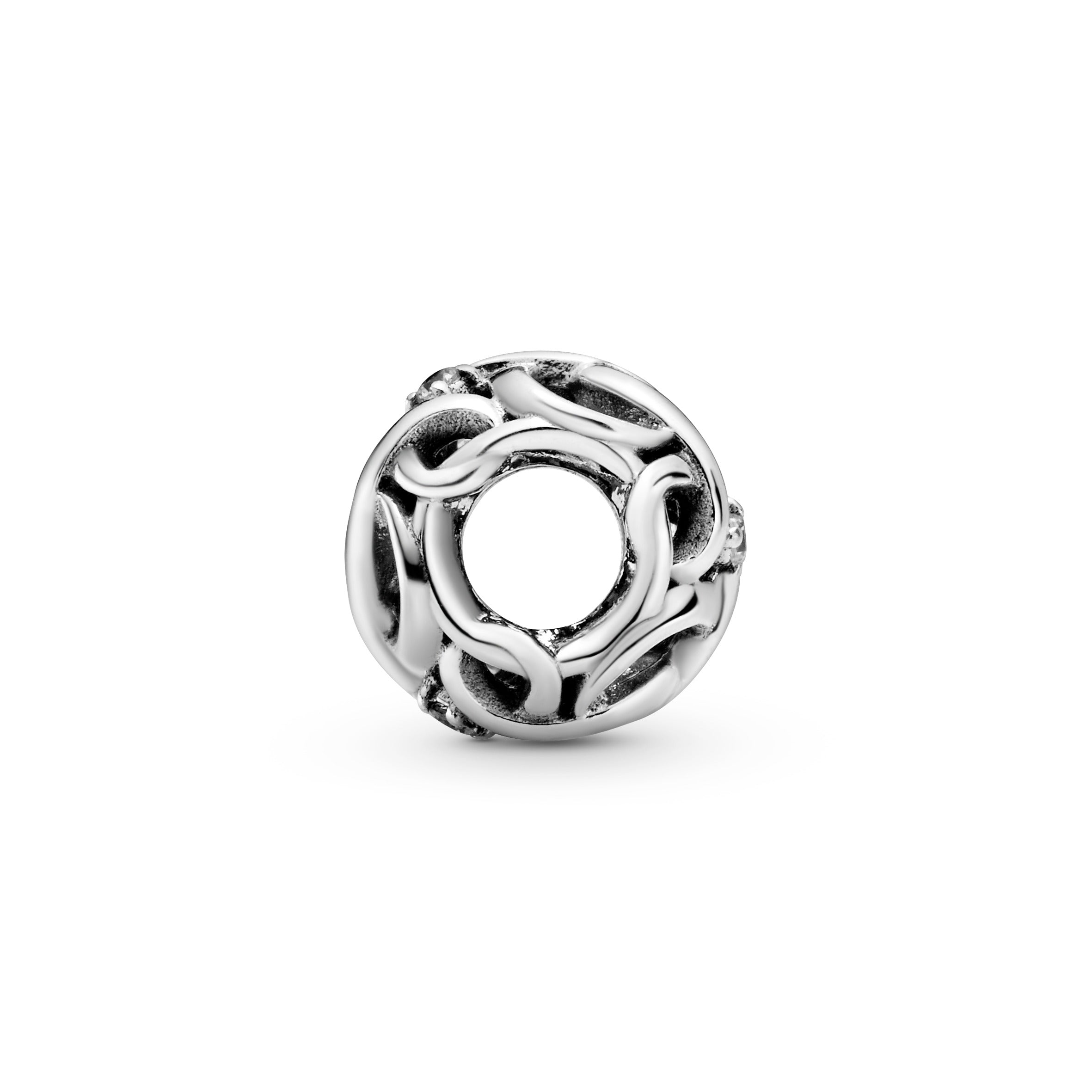 Openwork Woven Infinity Charm