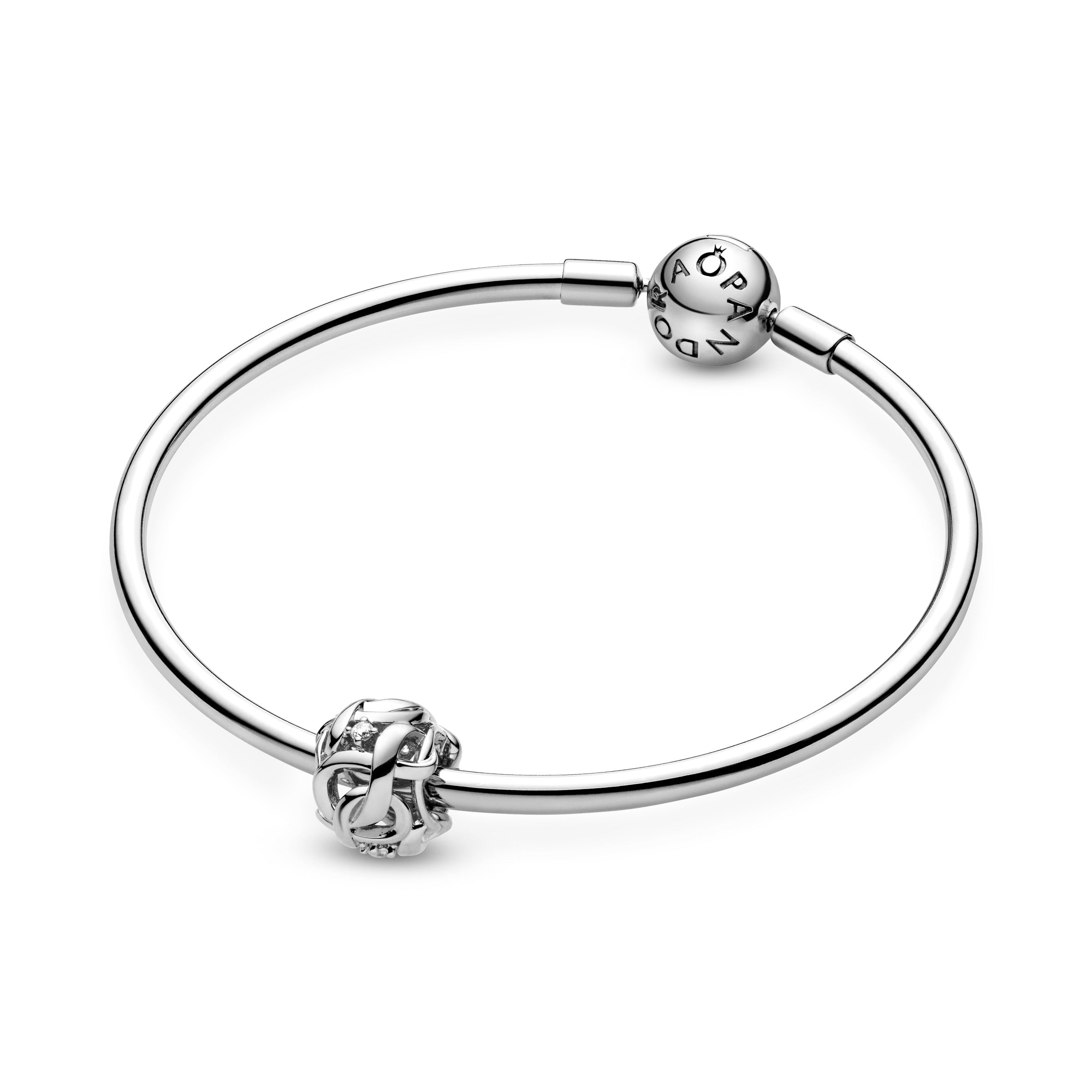 Openwork Woven Infinity Charm