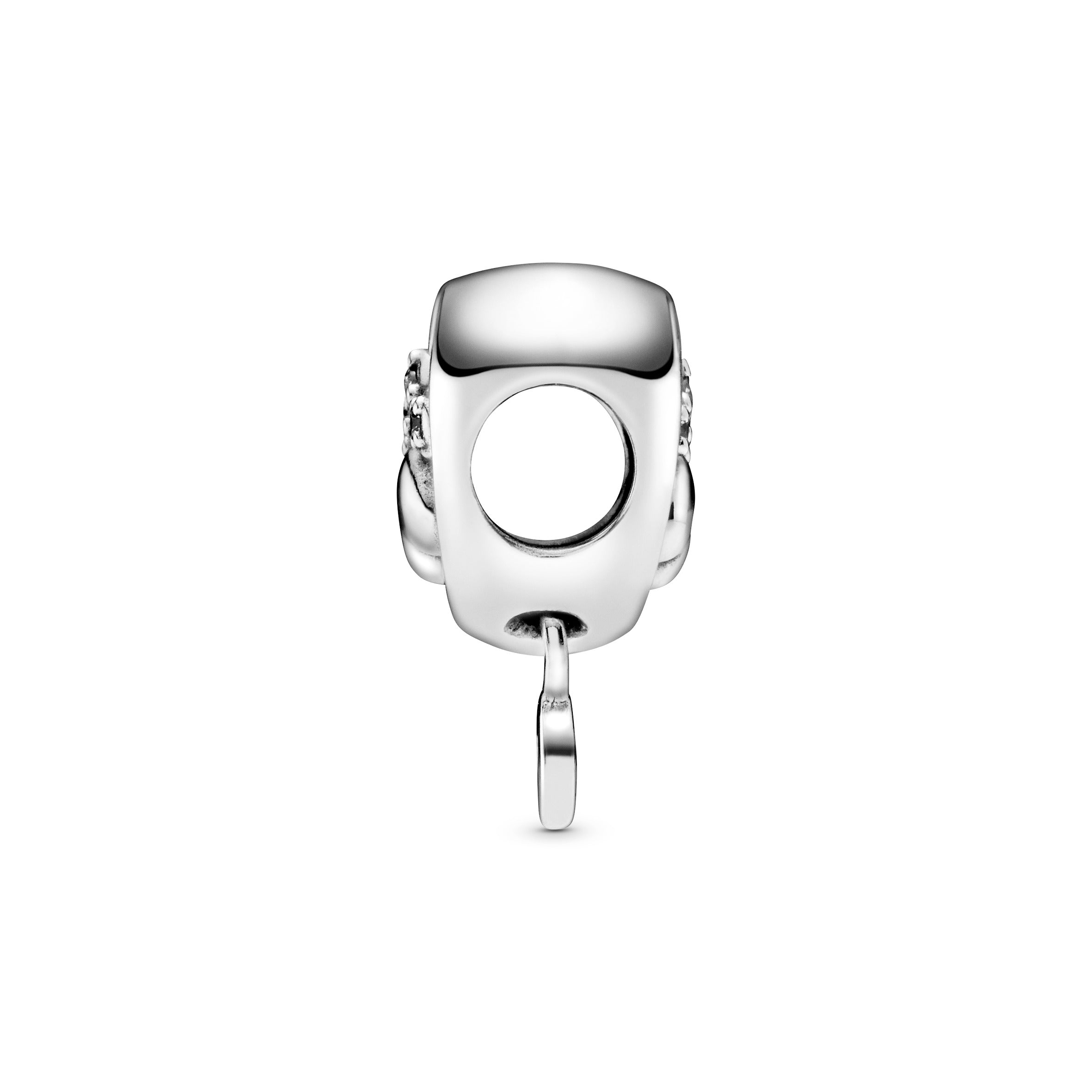 Sparkling Paw Print & Heart Charm
