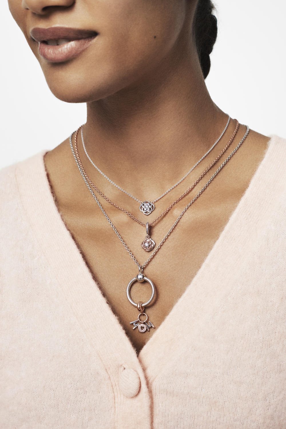 Rose Petals Collier Necklace