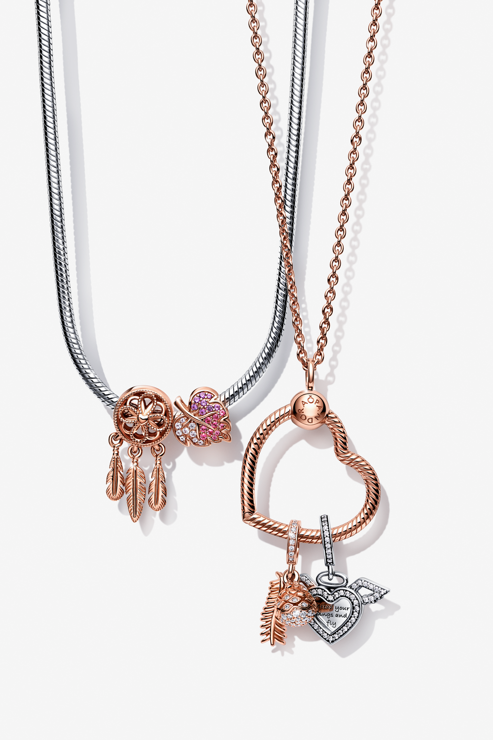 Sparkling Pine Cone Dangle Charm