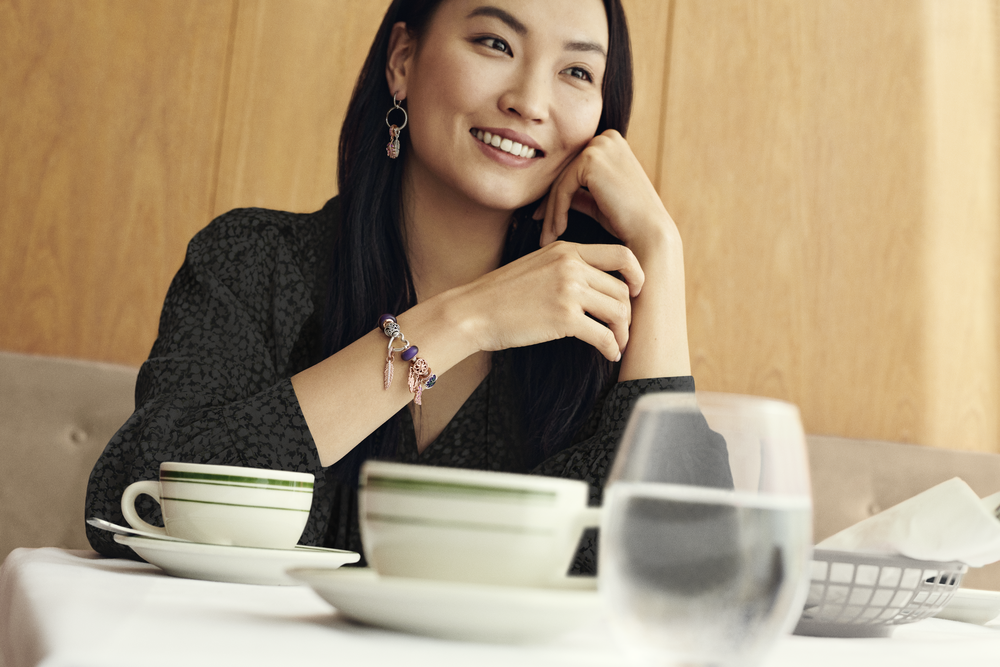 Matte Purple Murano Glass Charm