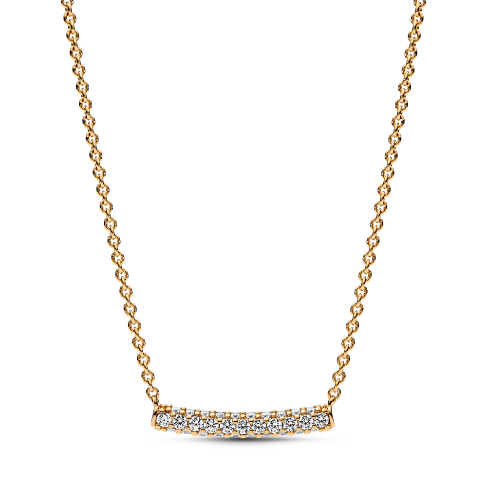 Pandora Timeless Pavé Single-row Bar Collier Necklace