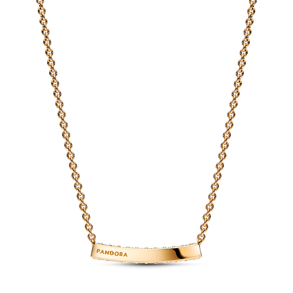 Pandora Timeless Pavé Single-row Bar Collier Necklace