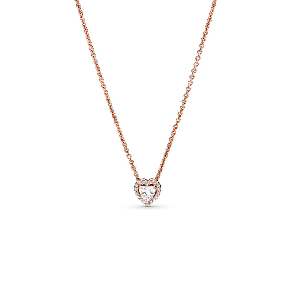 Sparkling Heart Collier Necklace