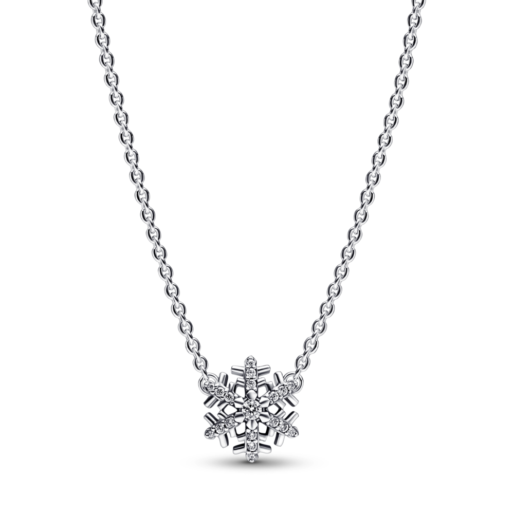 Sparkling Snowflake Pendant Necklace - Main Image