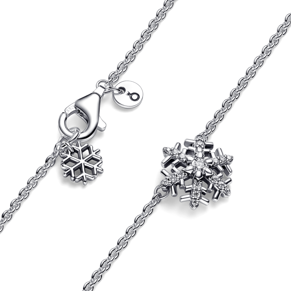 Sparkling snowflake deals collier necklace