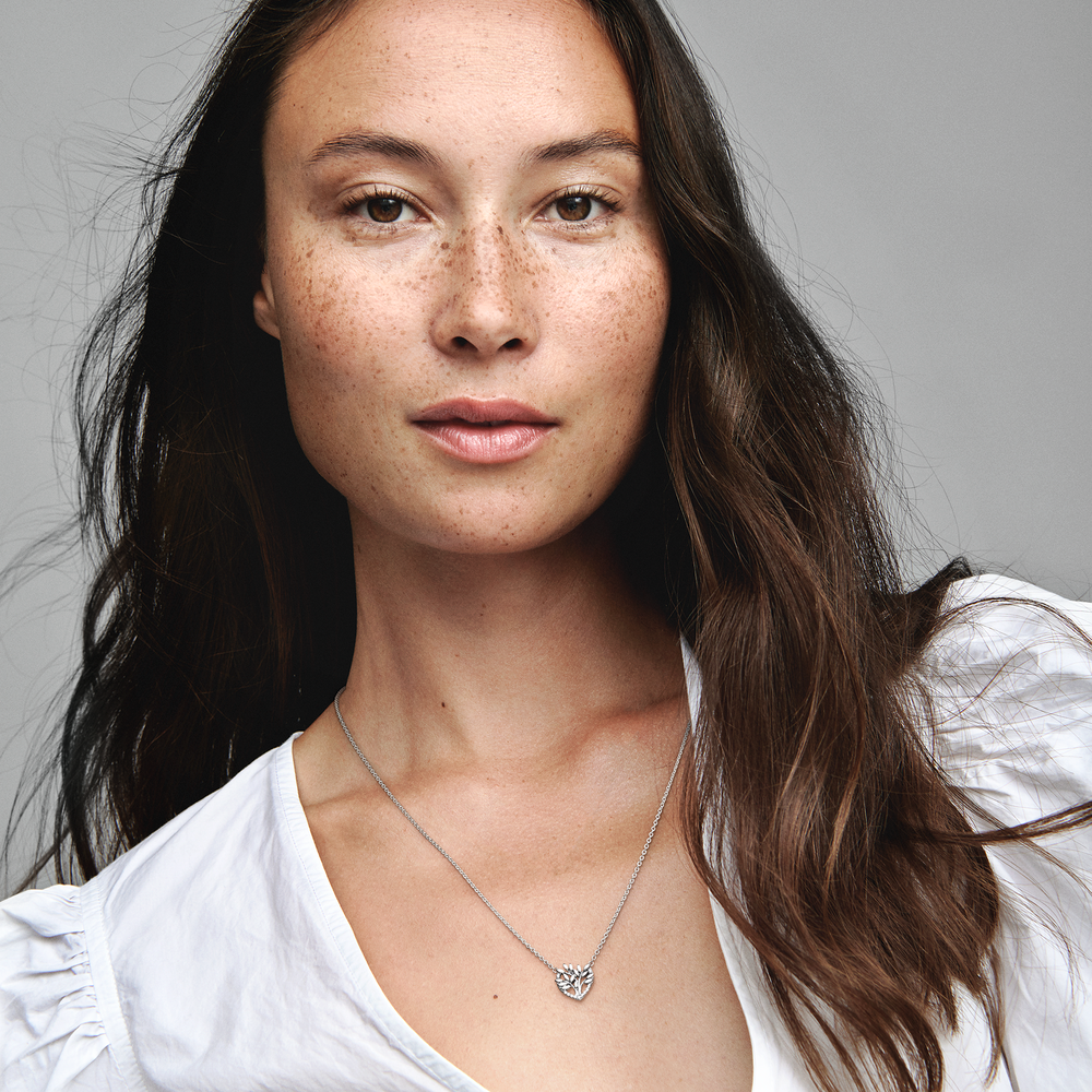 Heart Family Tree Collier Necklace