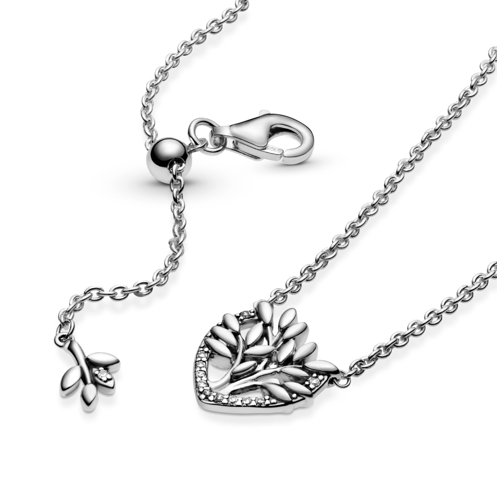 Heart Family Tree Collier Necklace