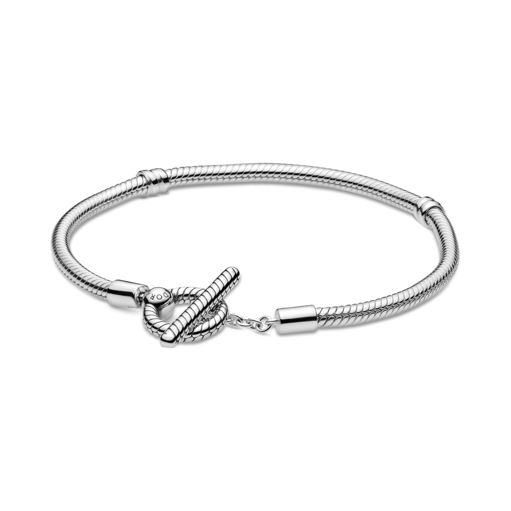 Pandora Moments TBar Snake Chain Bracelet Pandora Jordan