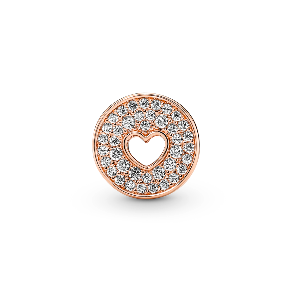 Pavé & Heart Anniversary Charm