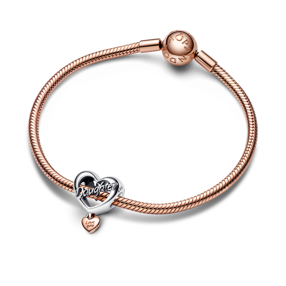 Love You Daughter Heart Charm