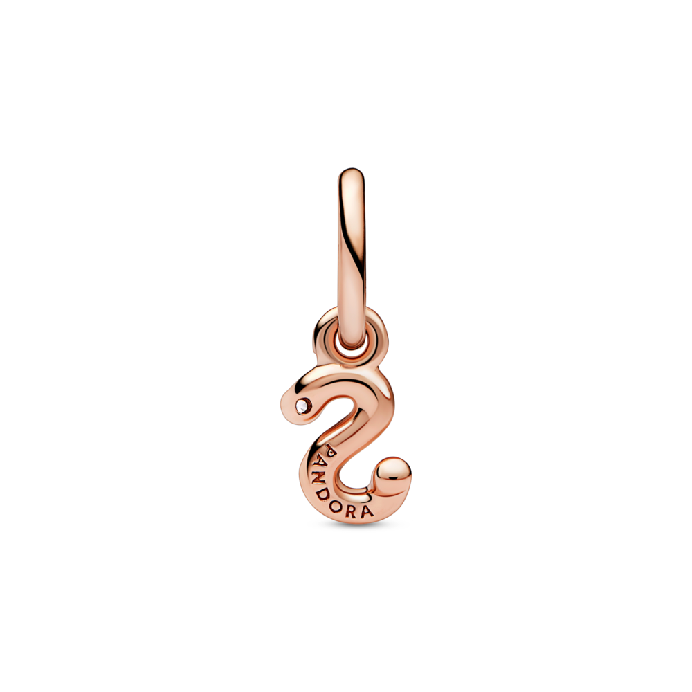 Letter S Script Alphabet Dangle Charm