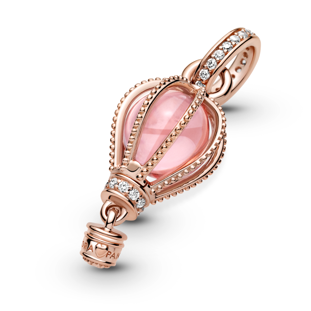 Sparkling Pink Hot Air Balloon Dangle Charm – Pandora Jordan