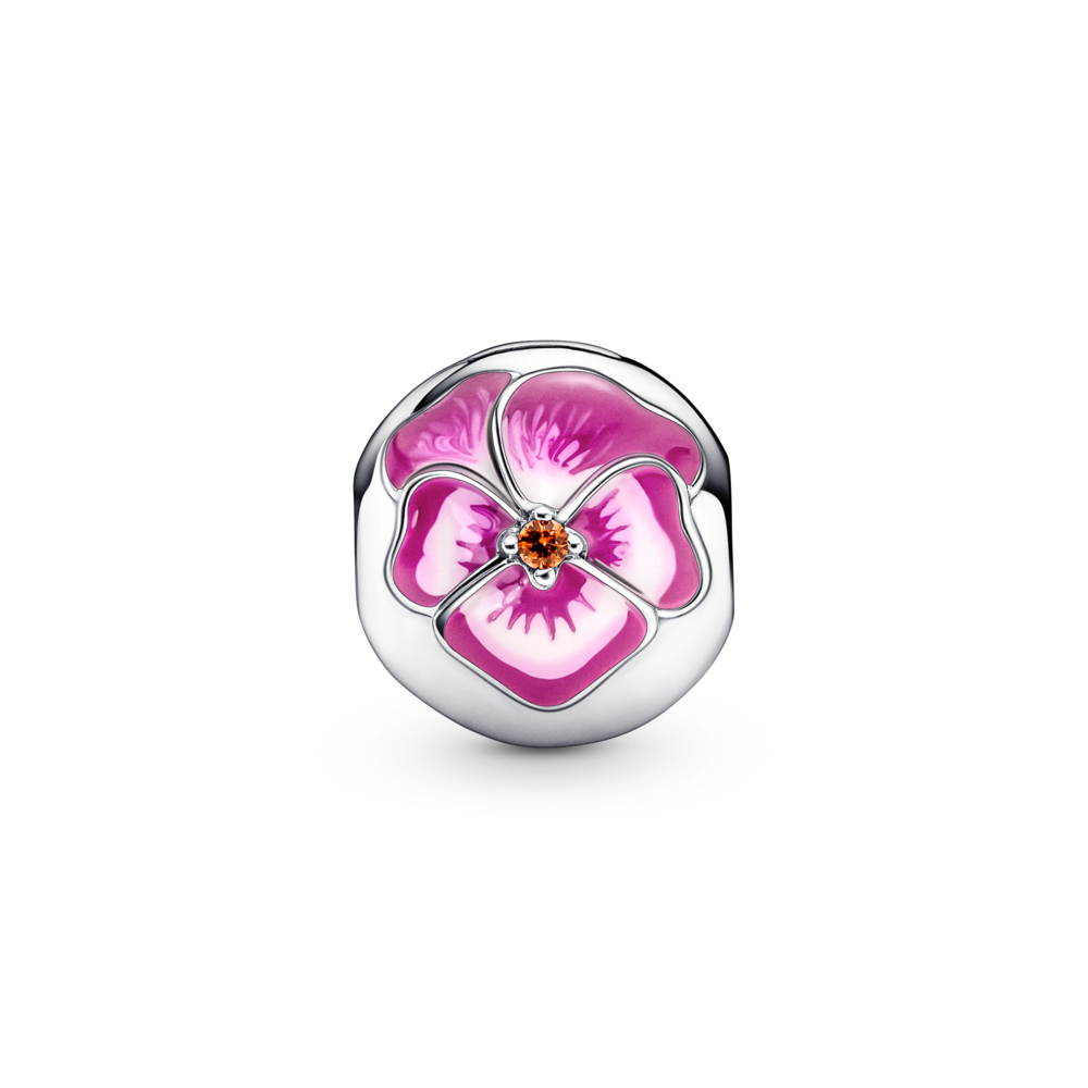 Pink flower store pandora charm