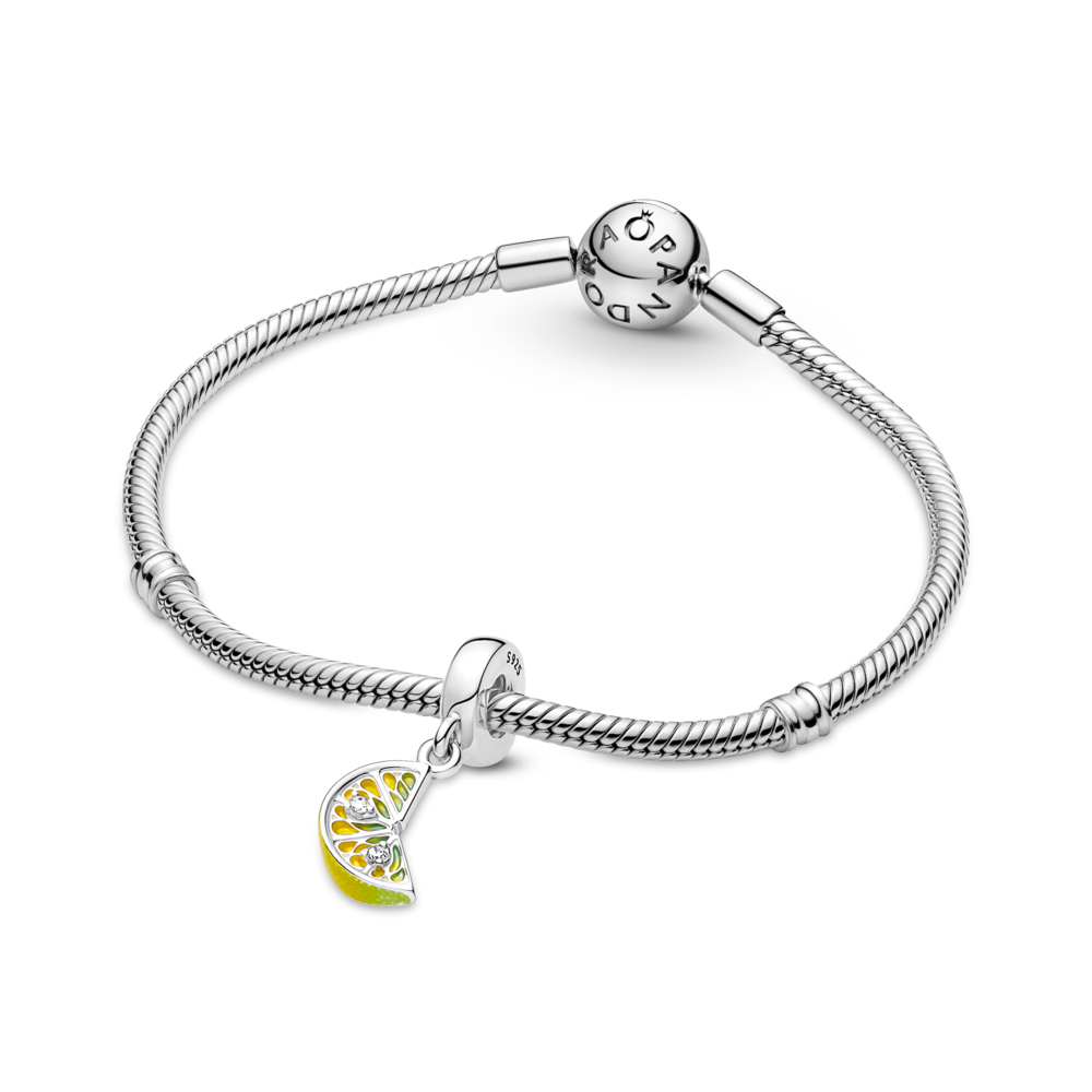 Lemon Slice Sparkling Fruit Dangle Charm