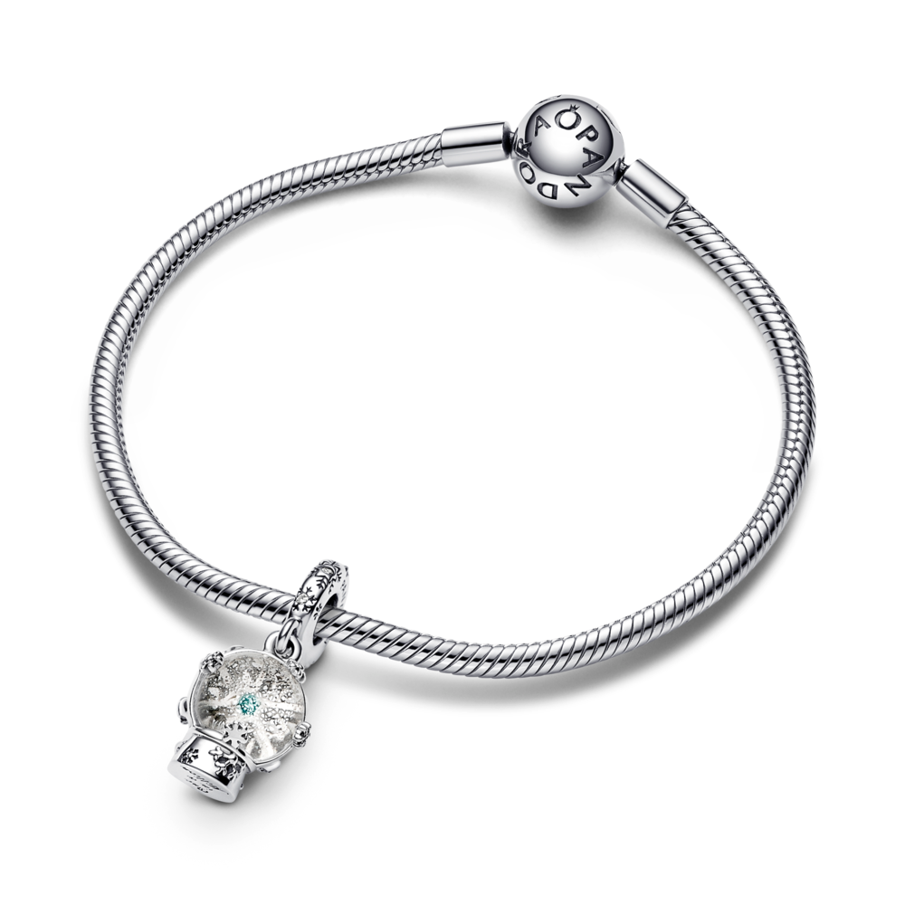 Snowflake Snowglobe Dangle Charm