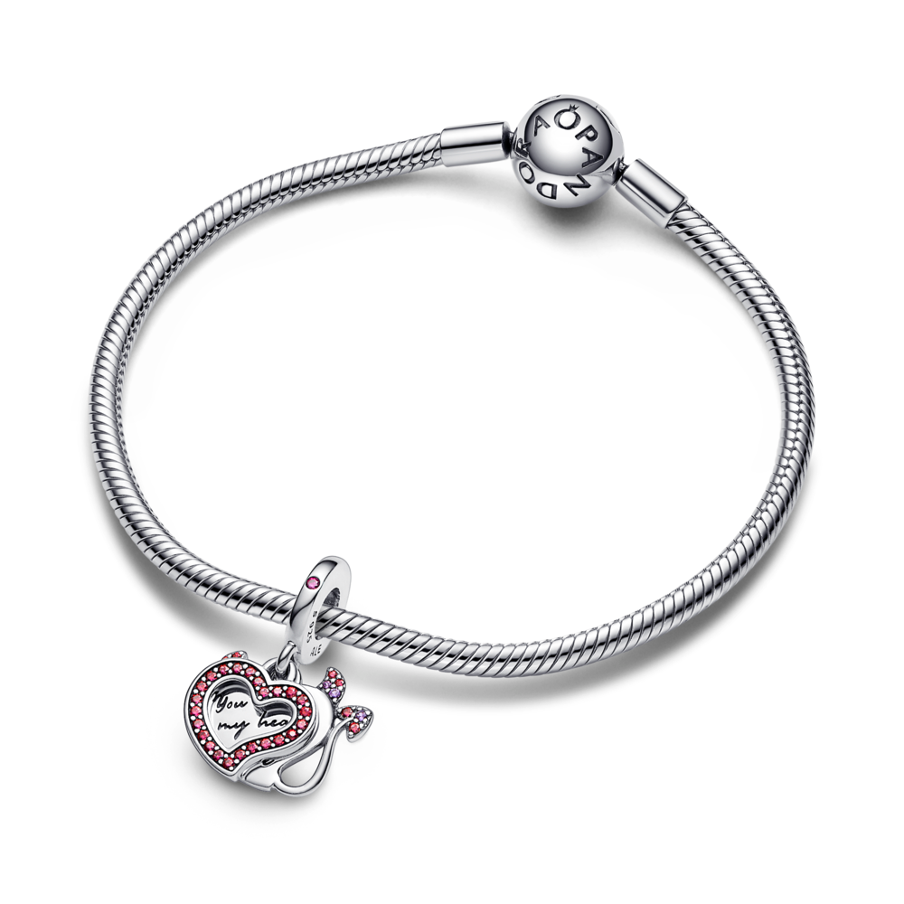 Heart Double Dangle Charm