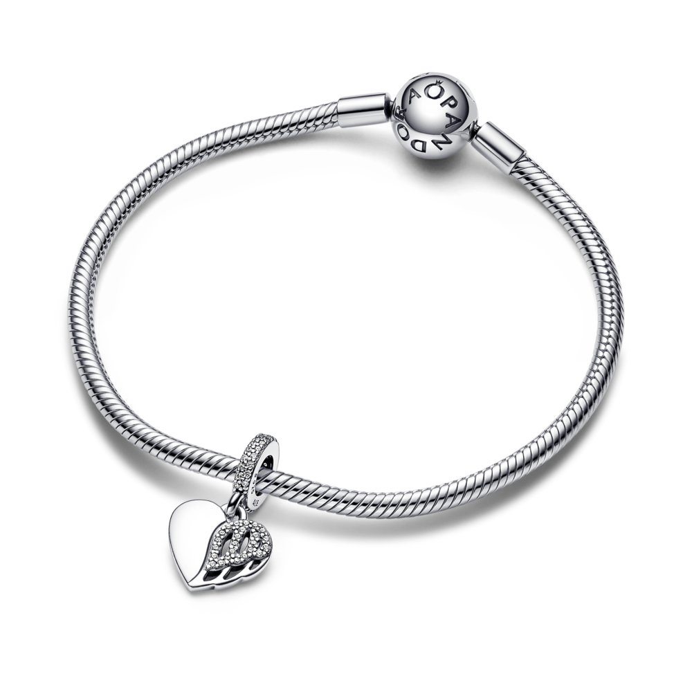 Heart & Angel Dangle Charm