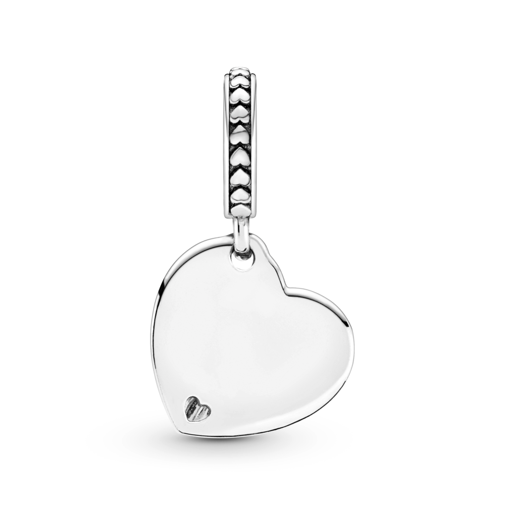 Two-Tone Family Tree Heart Dangle Charm