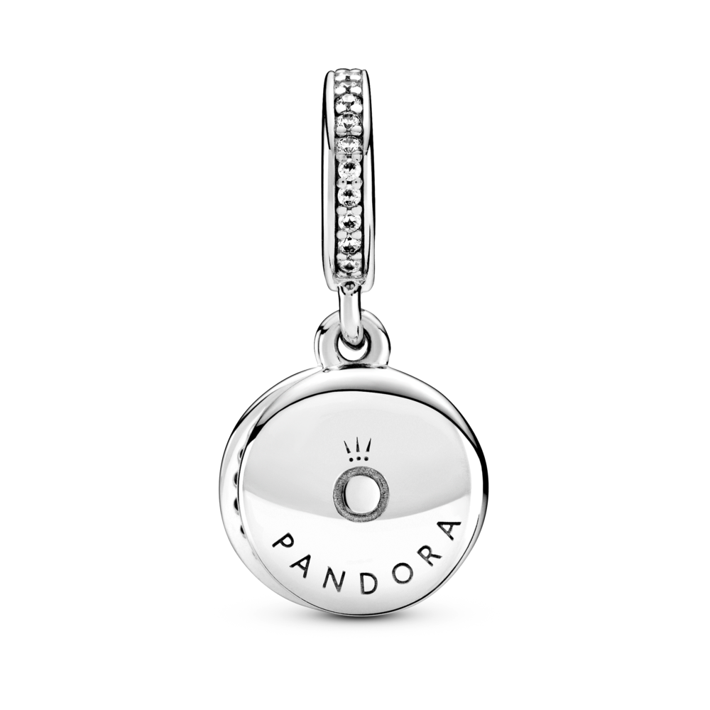 Sparkling Red Disc Double Dangle Charm
