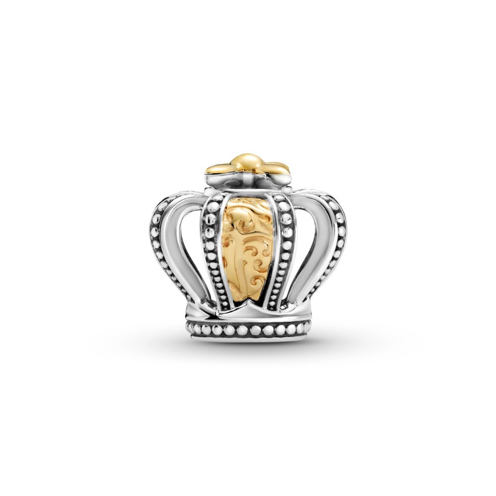 Regal Crown Pandora Crown Charm Gold Two-tone Regal Crown Charm