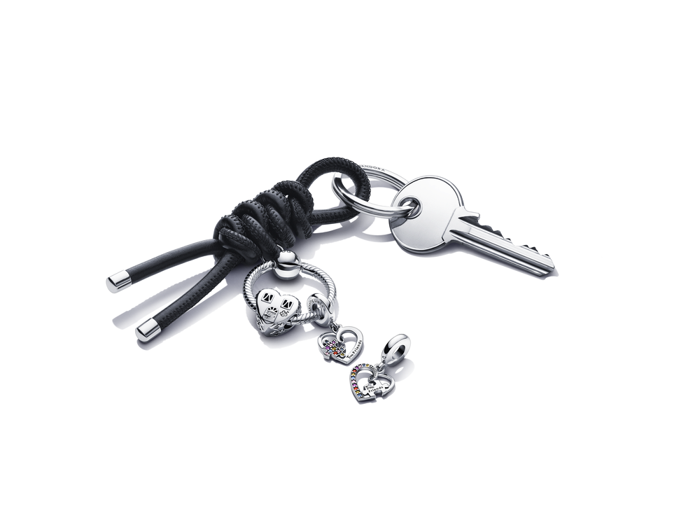 Pandora Moments Leather-free Fabric Charm Key Ring