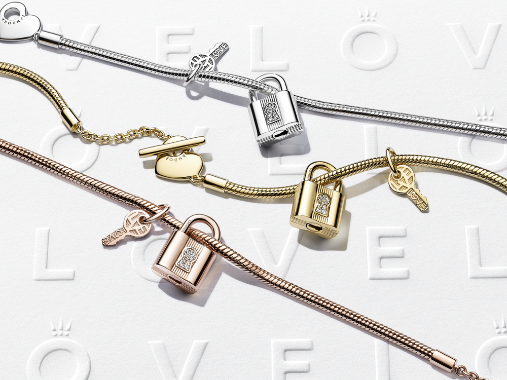 Padlock & Key Dangle Charm