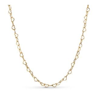 Joined hearts 14k Gold Plated necklace