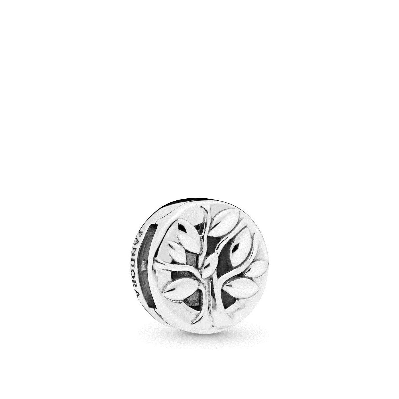 PANDORA Reflexions family tree silver clip charm