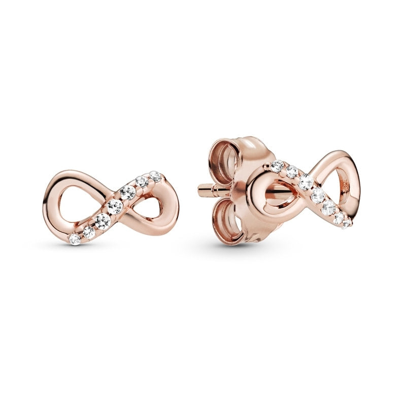 Pandora infinity online knot hoop earrings