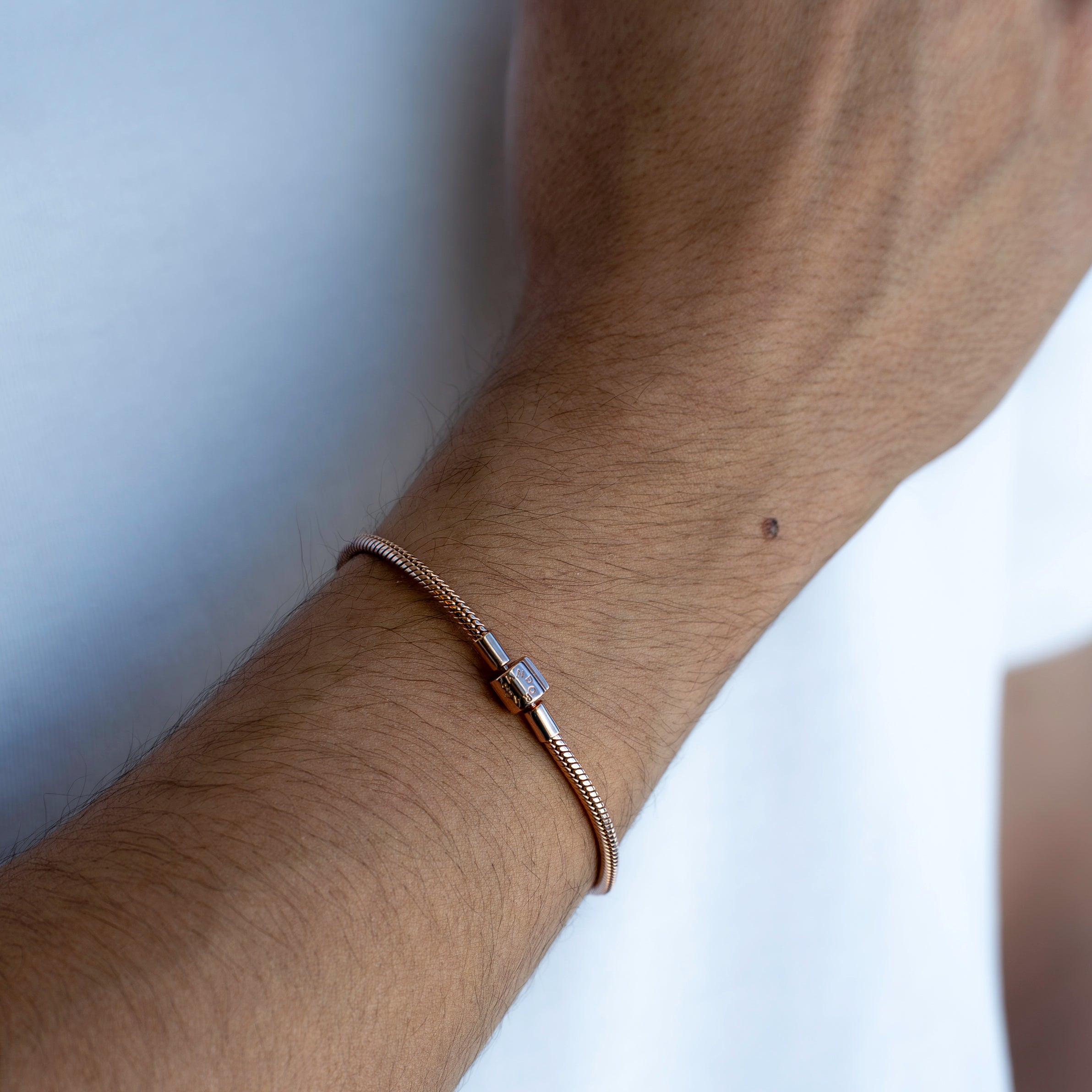 Pandora Moments Barrel Clasp Snake Chain Bracelet