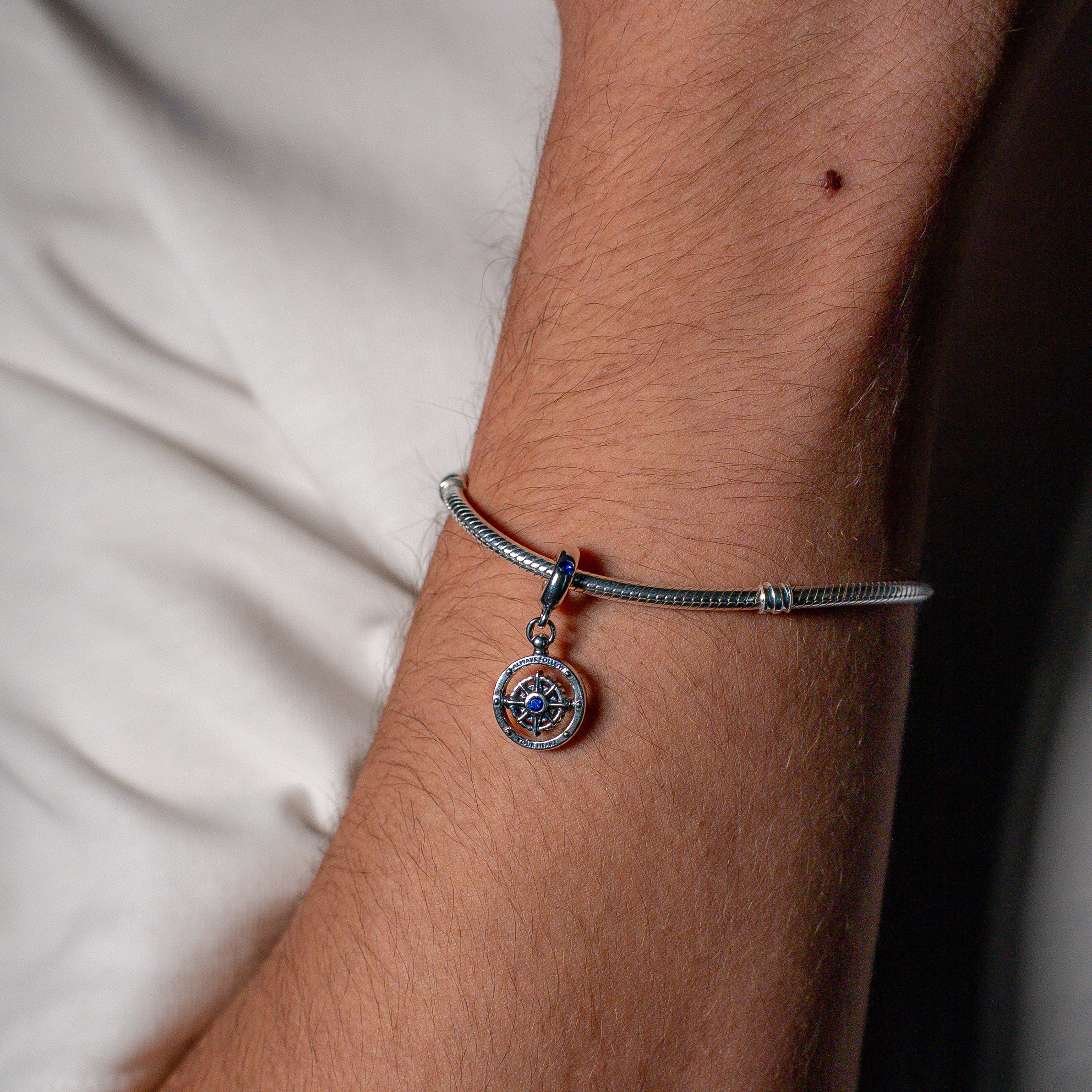 Spinning Compass Dangle Charm