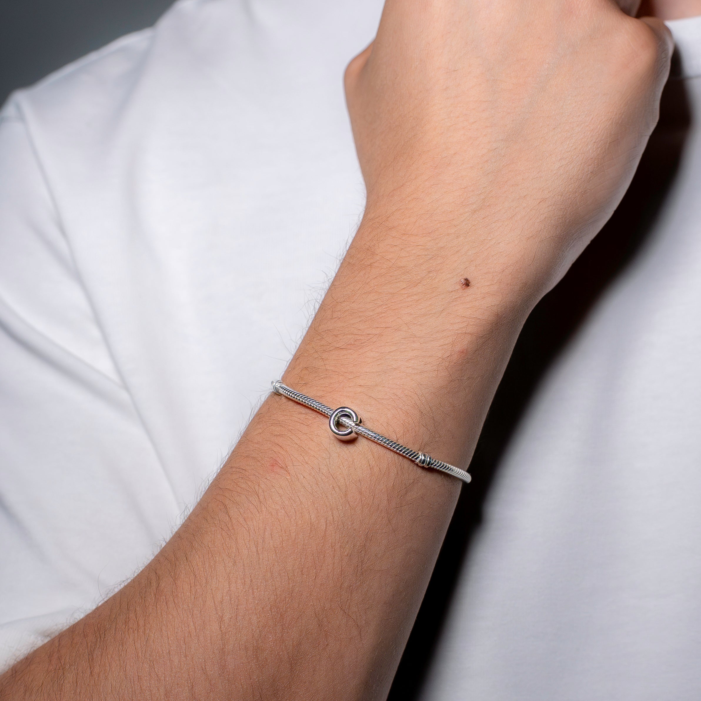 Letter C silver charm