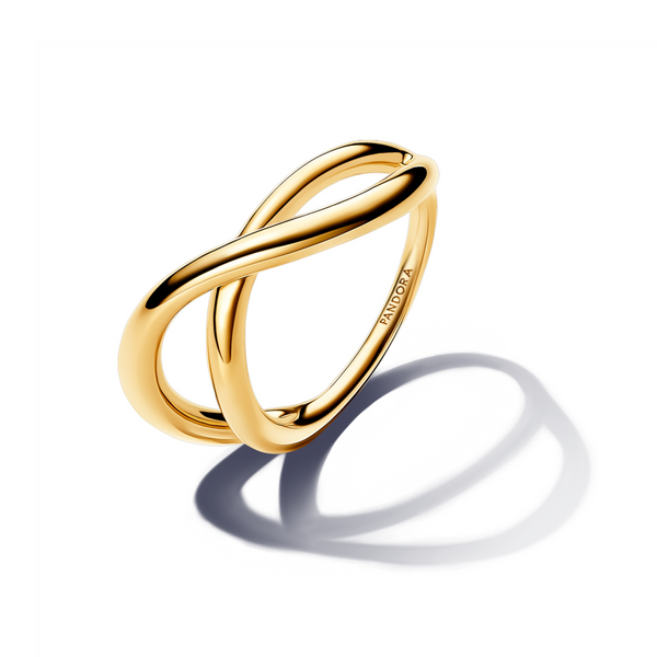 Organically Shaped Infinity Ring