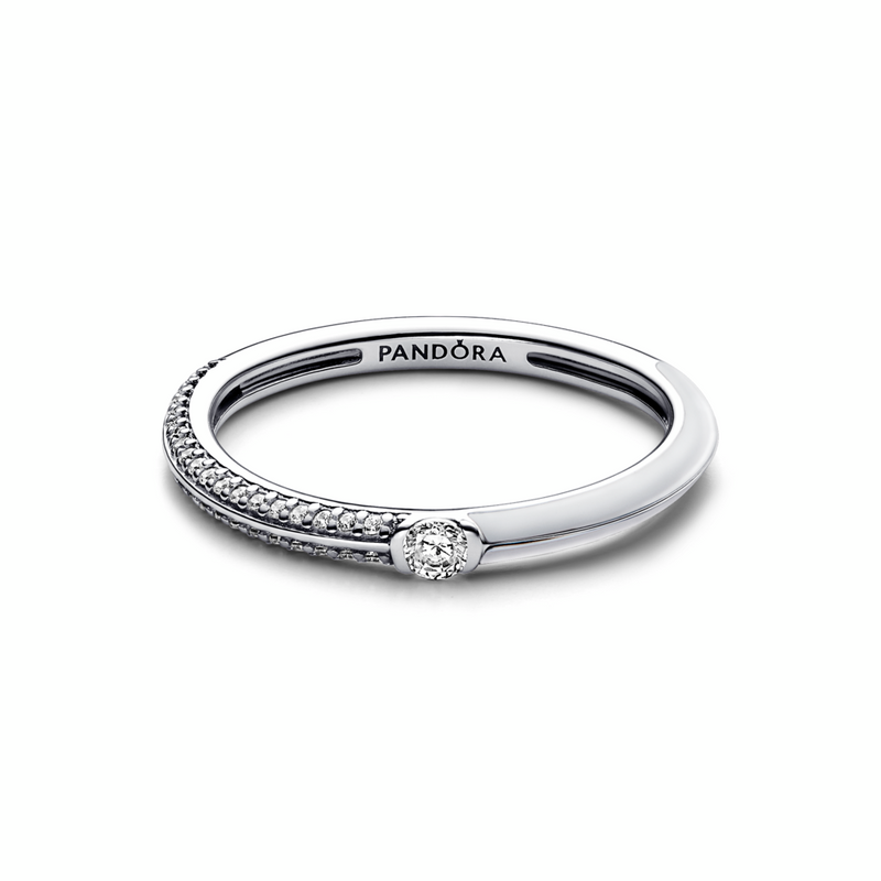 Pandora ME Pavé & White Dual Ring