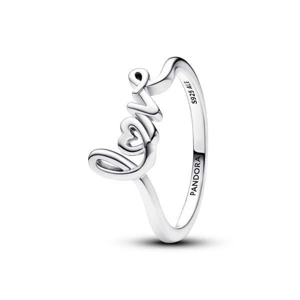 Handwritten Love Ring