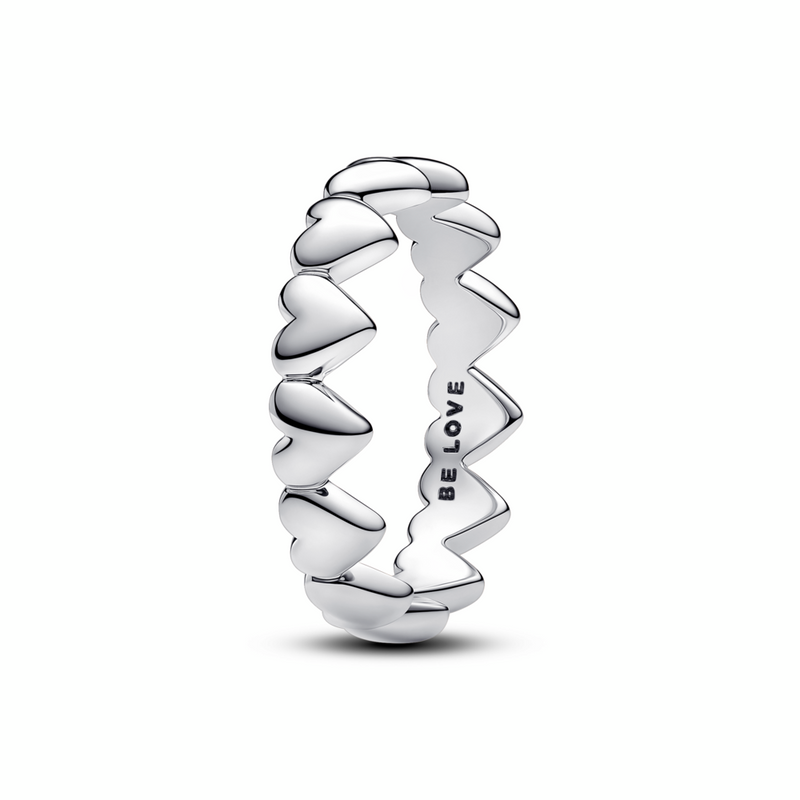 Row of Hearts Ring